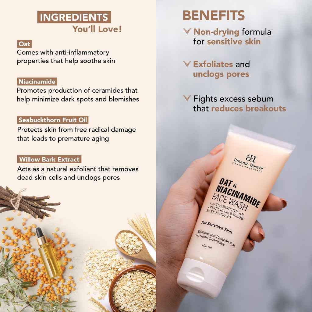 Botanic Hearth Papaya & Vitamin C Face Wash | Grocsy