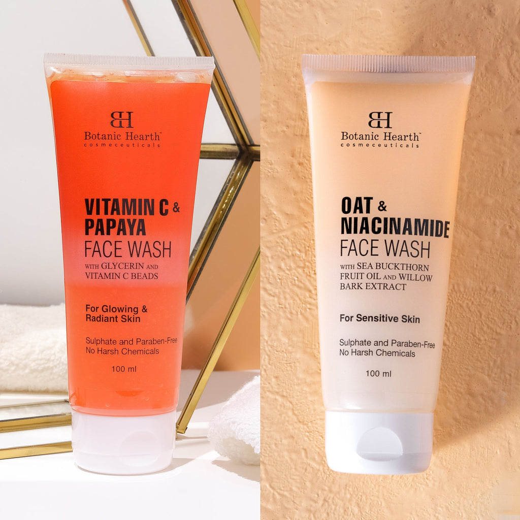 Botanic Hearth Papaya & Vitamin C with Oat & Niacinamide Face Wash | Grocsy