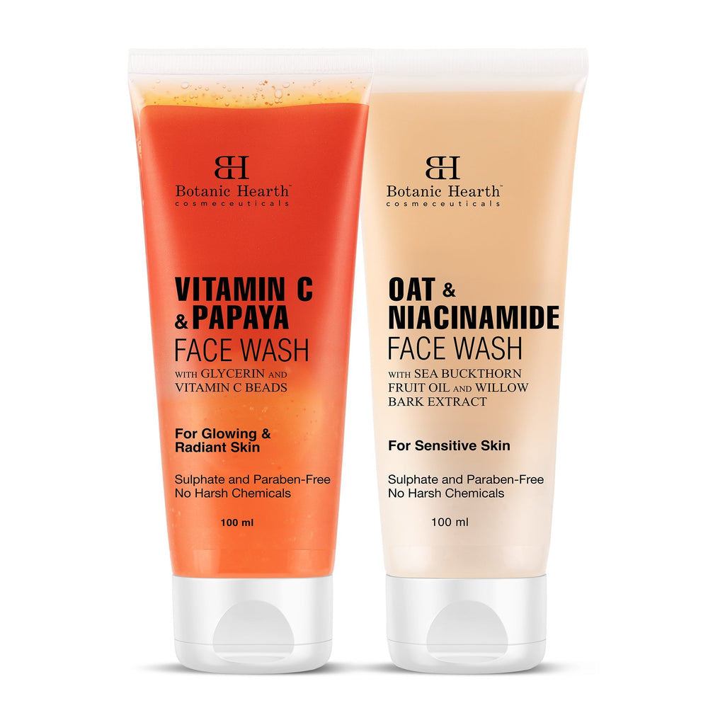 Botanic Hearth Papaya & Vitamin C with Oat & Niacinamide Face Wash | Grocsy
