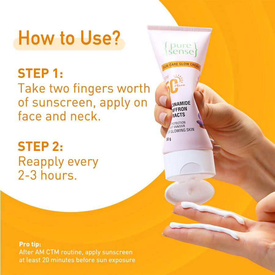 PureSense Sun Care Glow Cream With SPF 50+++ | Grocsy