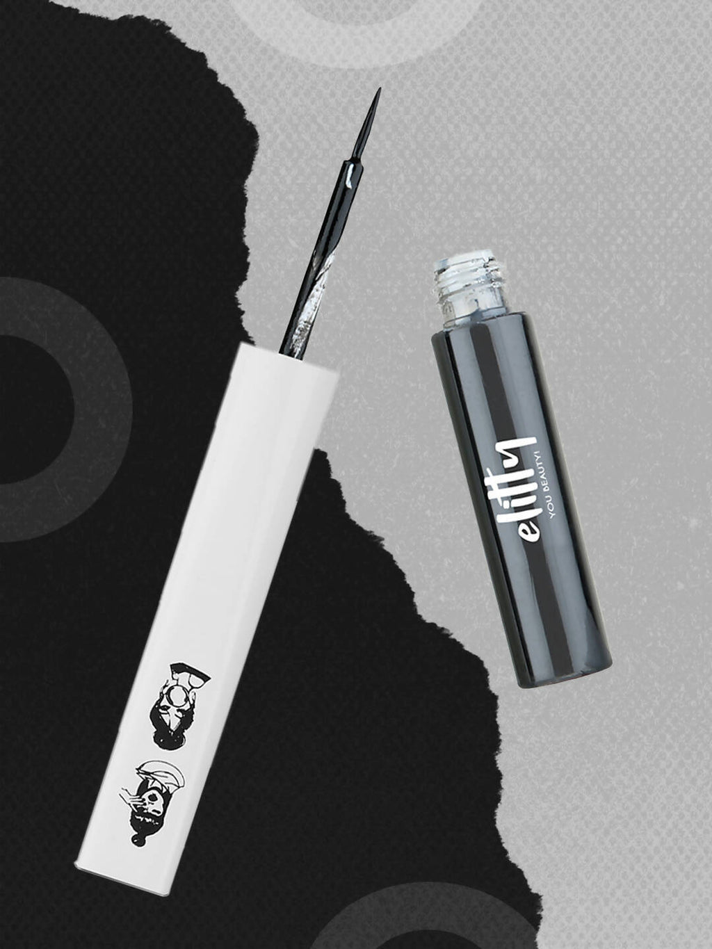 Elitty Black Pop Color Matte Finish Liquid Eyeliner - Dark Matter-Black | Grocsy