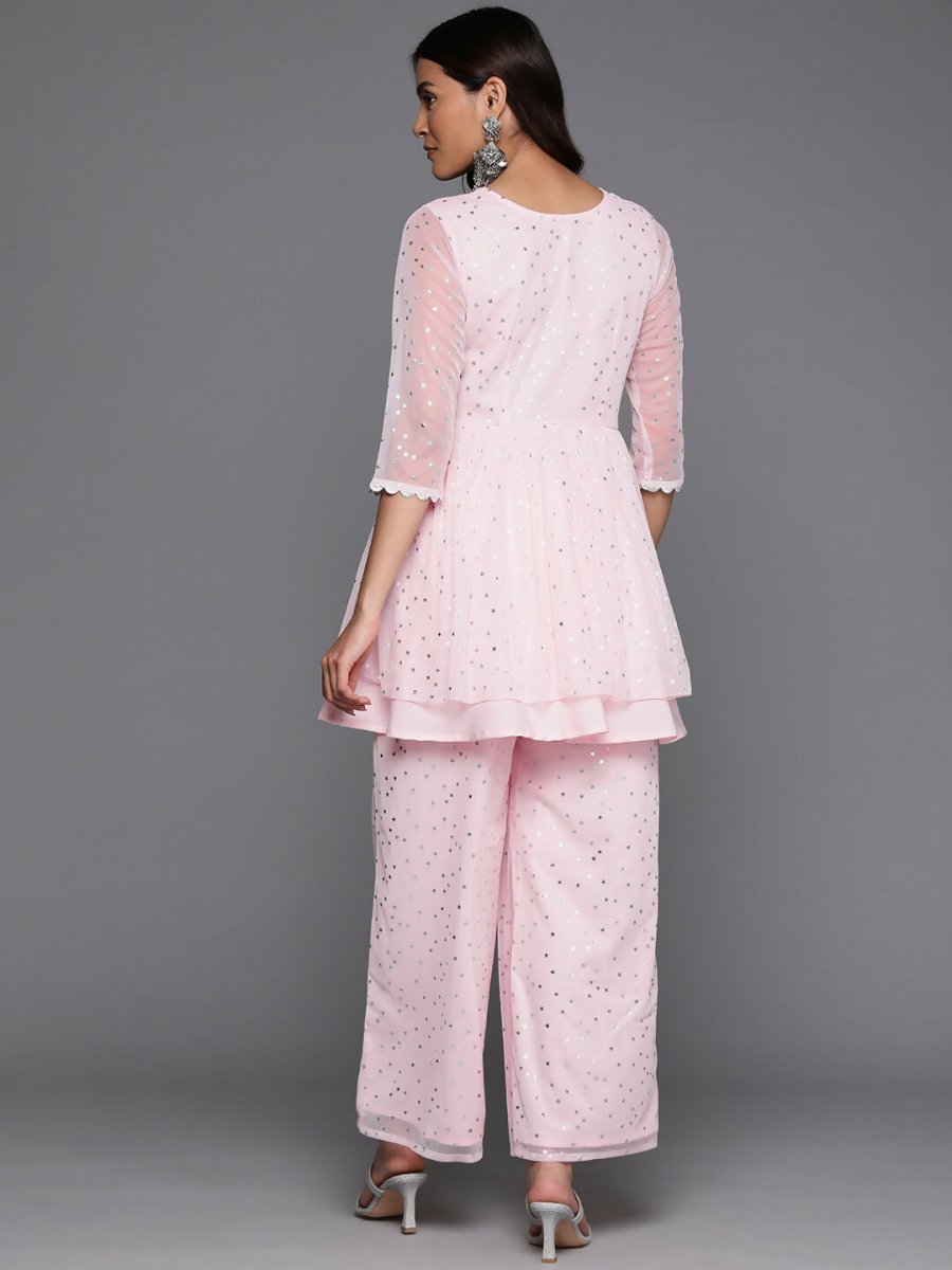 Ahalyaa Women's Traditional Wear Co-ods - Pink | Grocsy