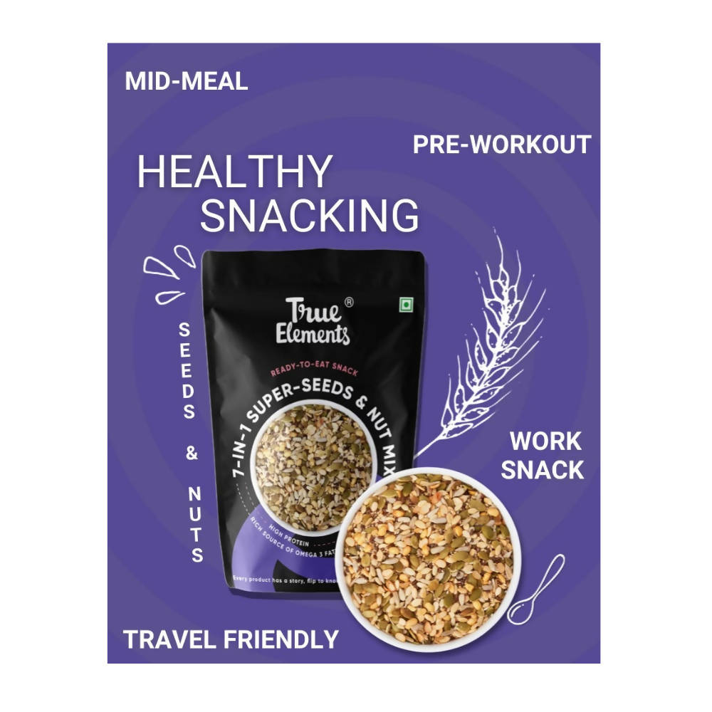 True Elements 7 in 1 Super Seeds & Nut Mix | Grocsy