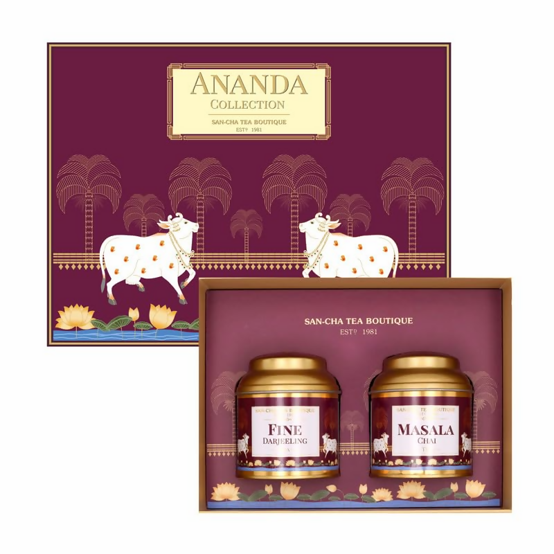 SAN-CHA Tea Boutique Ananda Collection Tea Gift Box | Grocsy