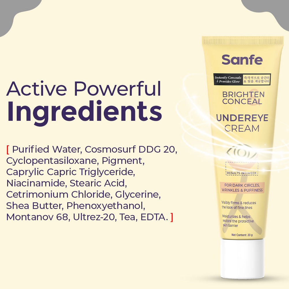 Sanfe Brighten & Conceal Under Eye Cream | Grocsy