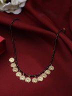 NVR Women Ethnic Gold-Polished Beaded Mangalsutra | Grocsy