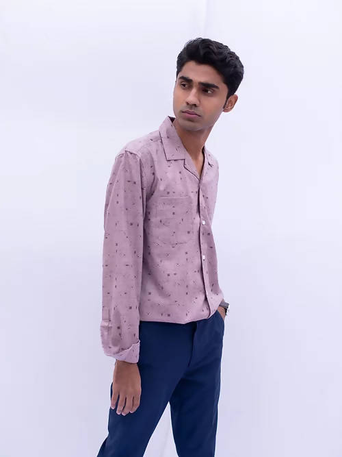 Diva Globe Rayon Printed Shirt With Lapel Collar | Grocsy