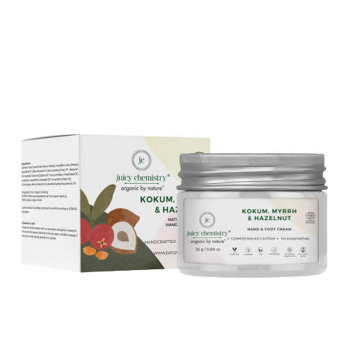 Juicy Chemistry Kokum, Myrrh & Hazelnut Hand & Foot Cream | Grocsy