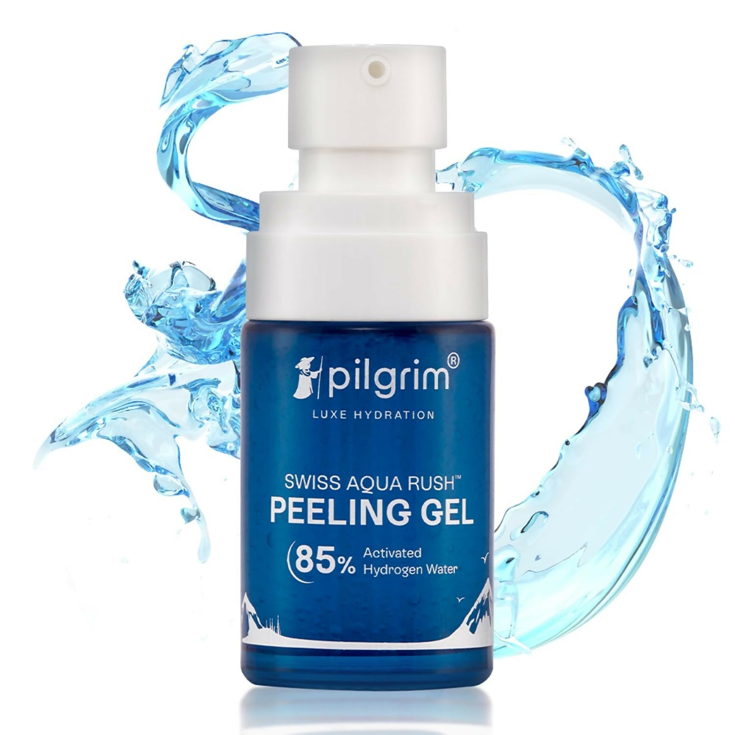 Pilgrim wiss Aqua Rush Peeling Gel Pentavitin & Activated Hydrogen Water for Face | Grocsy
