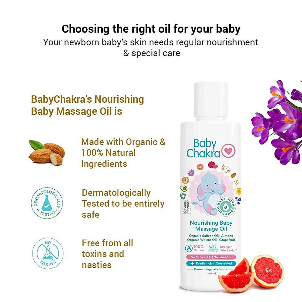 BabyChakra Nourishing Baby Massage Oil | Grocsy