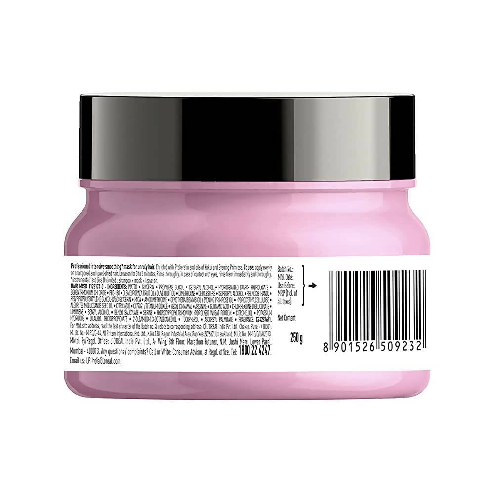 L'Oreal Paris Liss Unlimited Hair Mask With Pro-Keratin, Serie Expert | Grocsy