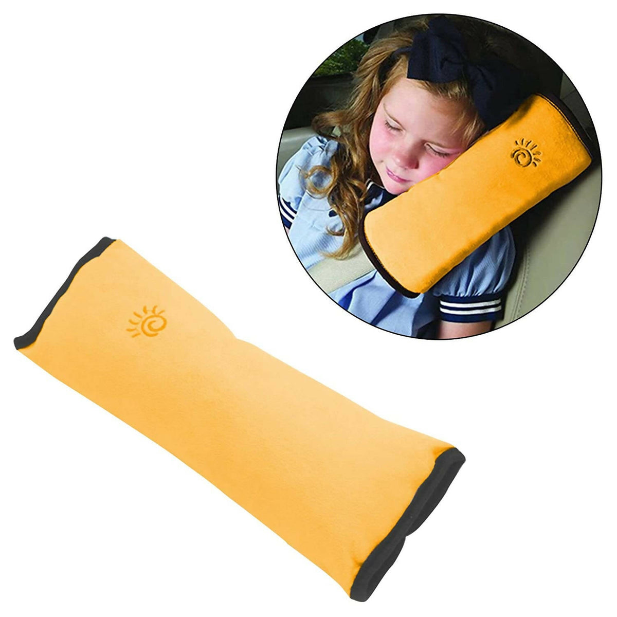 Safe-O-Kid Car Safety Cushioned Seat Belt Strap for Baby Safety- Yellow | Grocsy