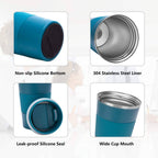 Wosta Insulated Travel Coffee Mug Tumbler 2.0 - 510ml (Blue) | Grocsy