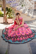 Wedding Designer Pink Chanderi Designer Lehenga - Anbazaar | Grocsy