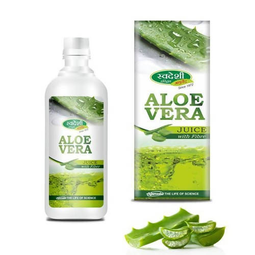 Swadeshi Aloe Vera Juice with Fibre | Grocsy