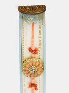 NVR Men Pink Stone-Studded Rakhi With Roli Chawal | Grocsy