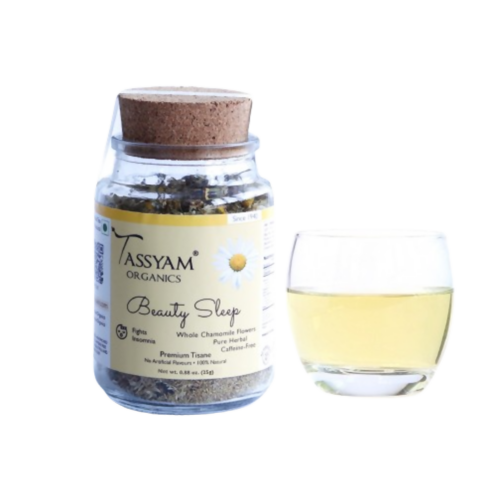 Tassyam Organics Beauty Sleep Chamomile Herbal Tisane | Grocsy