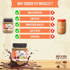 Fit Muscles Chocolate Peanut Butter Crunchy Chocolate | Grocsy