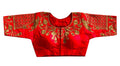 Vamika Beautiful Red Banglori Silk Embroidery Blouse | Grocsy