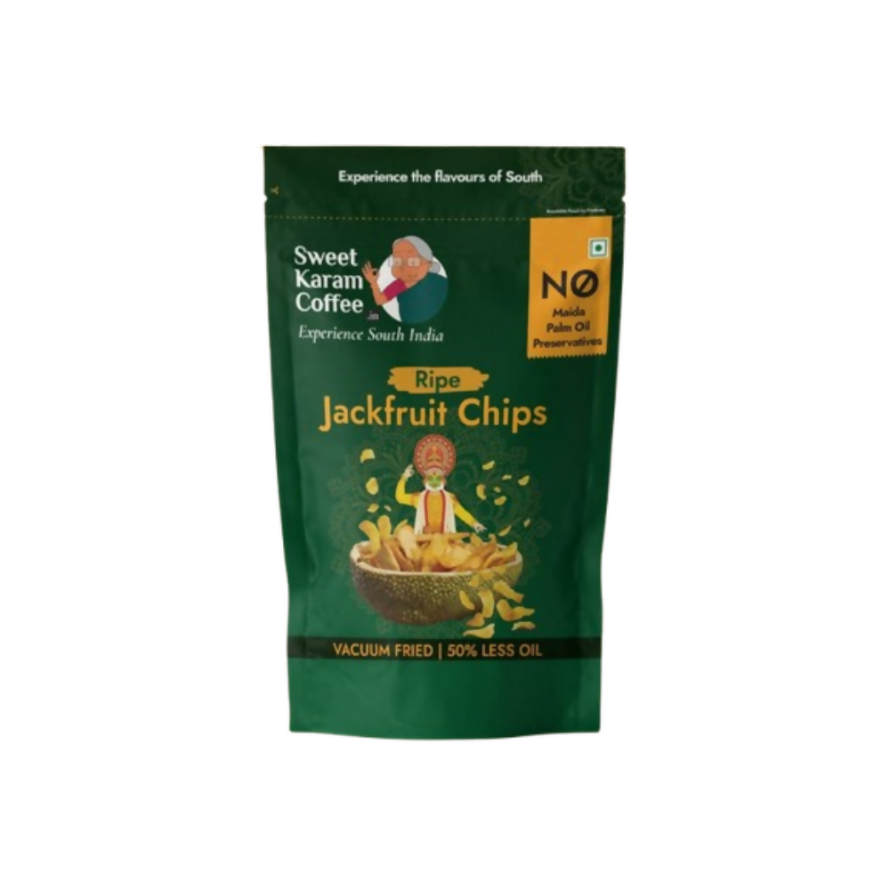 Sweet Karam Coffee Ripe Jackfruit Chips - Vacuum Fried | Grocsy