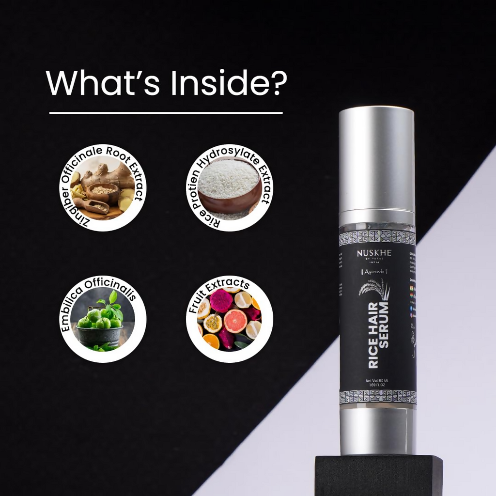 Nuskhe By Paras Ayurvedic Rice Hair Serum | Grocsy