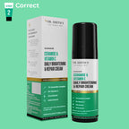 Dr. Sheth's Ceramide & Vitamin C Daily Brightening & Repair Face Cream With 5% Vitamin C, Cica & Amla, Brightens & Repairs Skin - Limited Time Offer | Grocsy