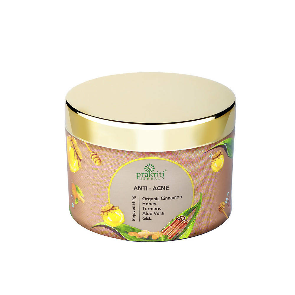 Prakriti Herbals Anti-Acne Organic Cinnamon Honey Turmeric Aloevera Gel | Grocsy