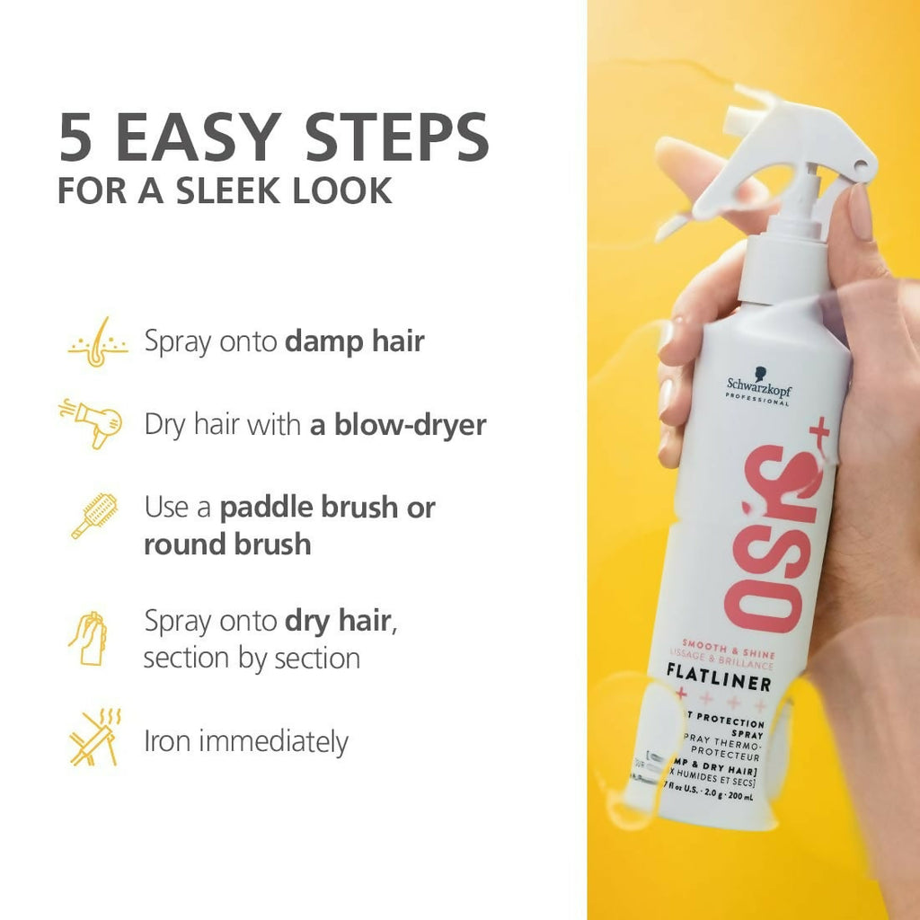 Schwarzkopf Professional Osis Flatliner Flattening Iron Serum | Grocsy