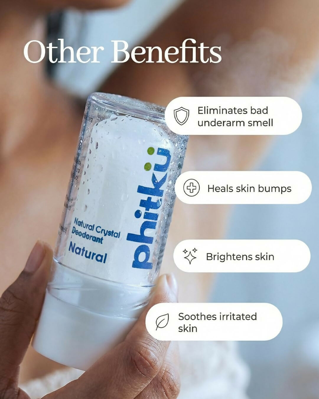 Phitku Crystal Roll On Deo Alum Deodorant | Grocsy