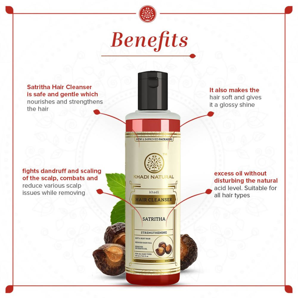 Khadi Natural Herbal Satritha Hair Cleanser | Grocsy