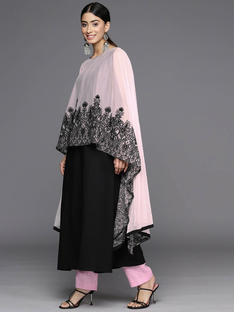Ahalyaa Women's Traditional wear Kurta - Black | Grocsy