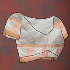 Lorenvalley Fashion Grey Cotton with Woven Design Zari Weaving Saree | Grocsy