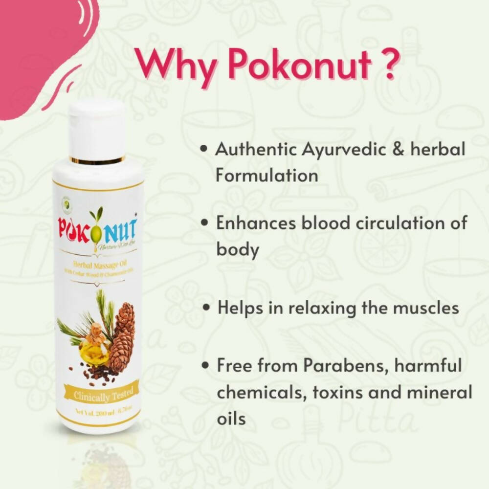 Pokonut Herbal Massage Oil | Grocsy