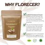 Florecer Sandalwood Powder For Face Pack | Grocsy