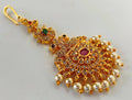 AD Peacock Bridal Maang Tikka | Grocsy