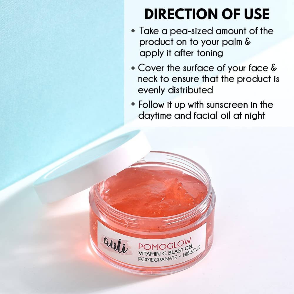 Auli Pomoglow Vitamin C Blast Face Gel | Grocsy