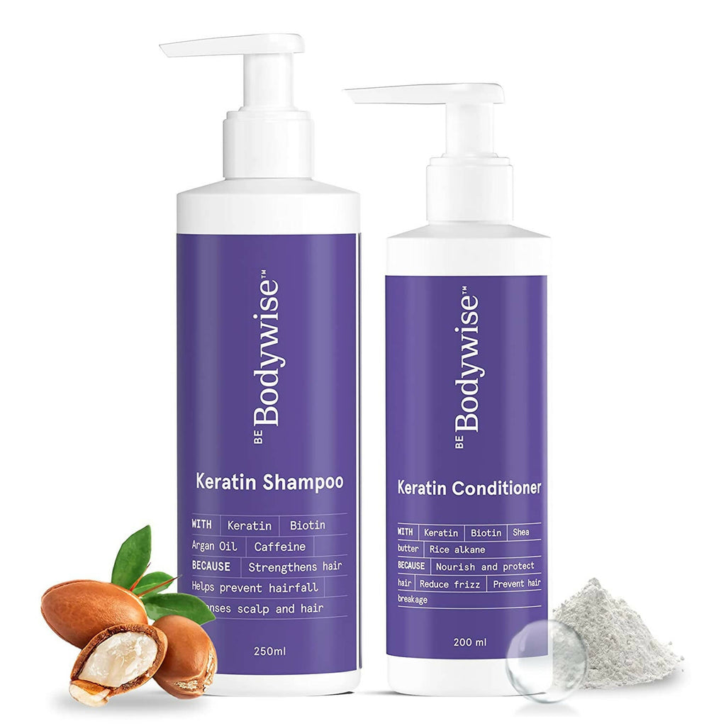 BeBodywise Keratin Shampoo and Conditioner | Grocsy