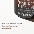 Mizon Snail Repair Intensive Ampoule Snail Mucin Extract Safe Formula Fine Wrinkle Care | Grocsy