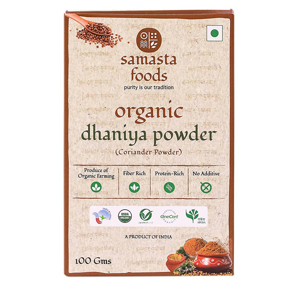 Samasta Foods Organic Dhaniya (Coriander) Powder | Grocsy