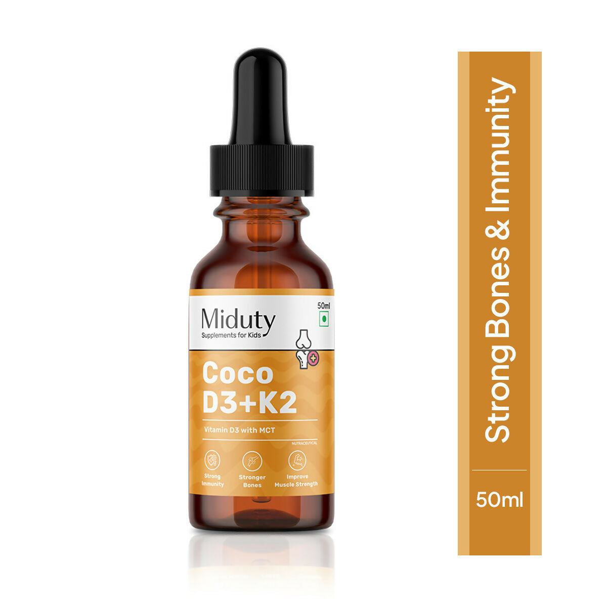 Miduty Coco D3+K2 Drops For Kids & Babies | Grocsy