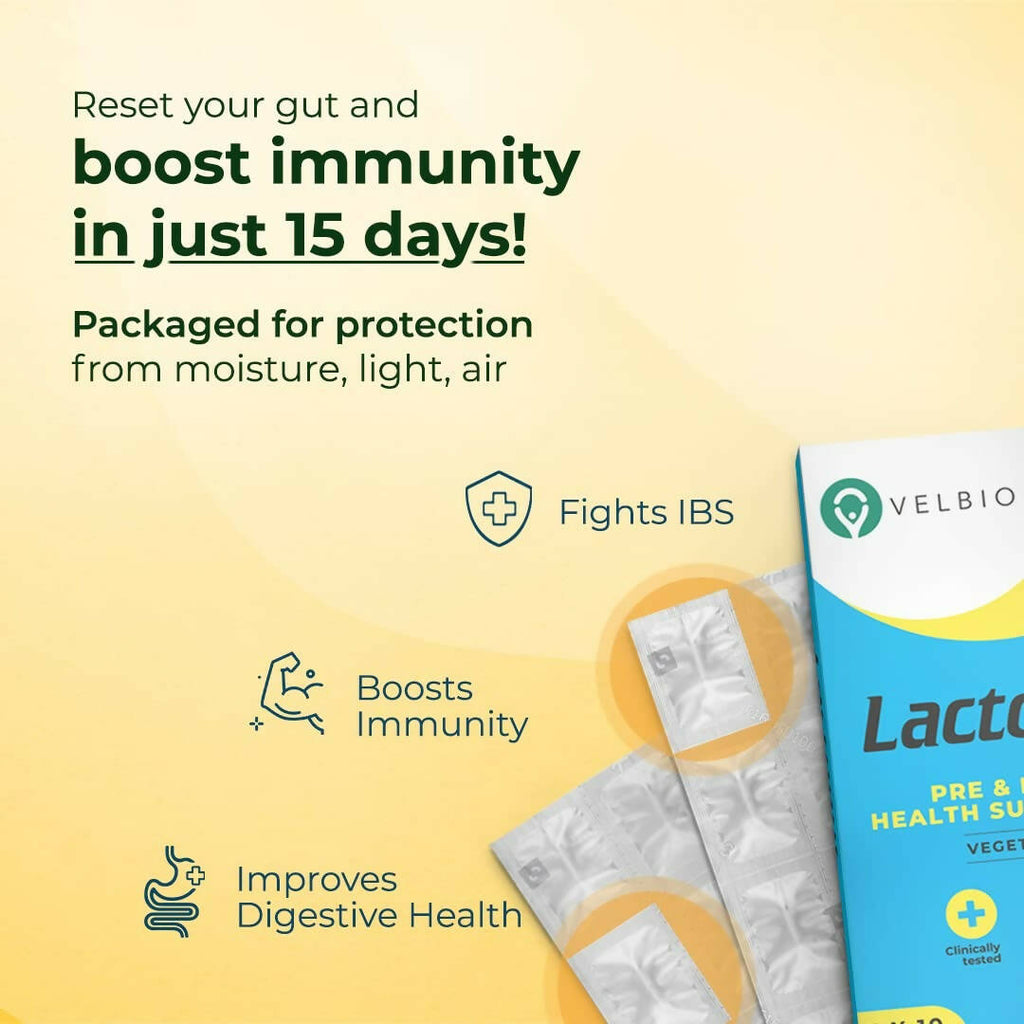 Velbiom Lactogut Probiotics Capsules - Swadesiicart