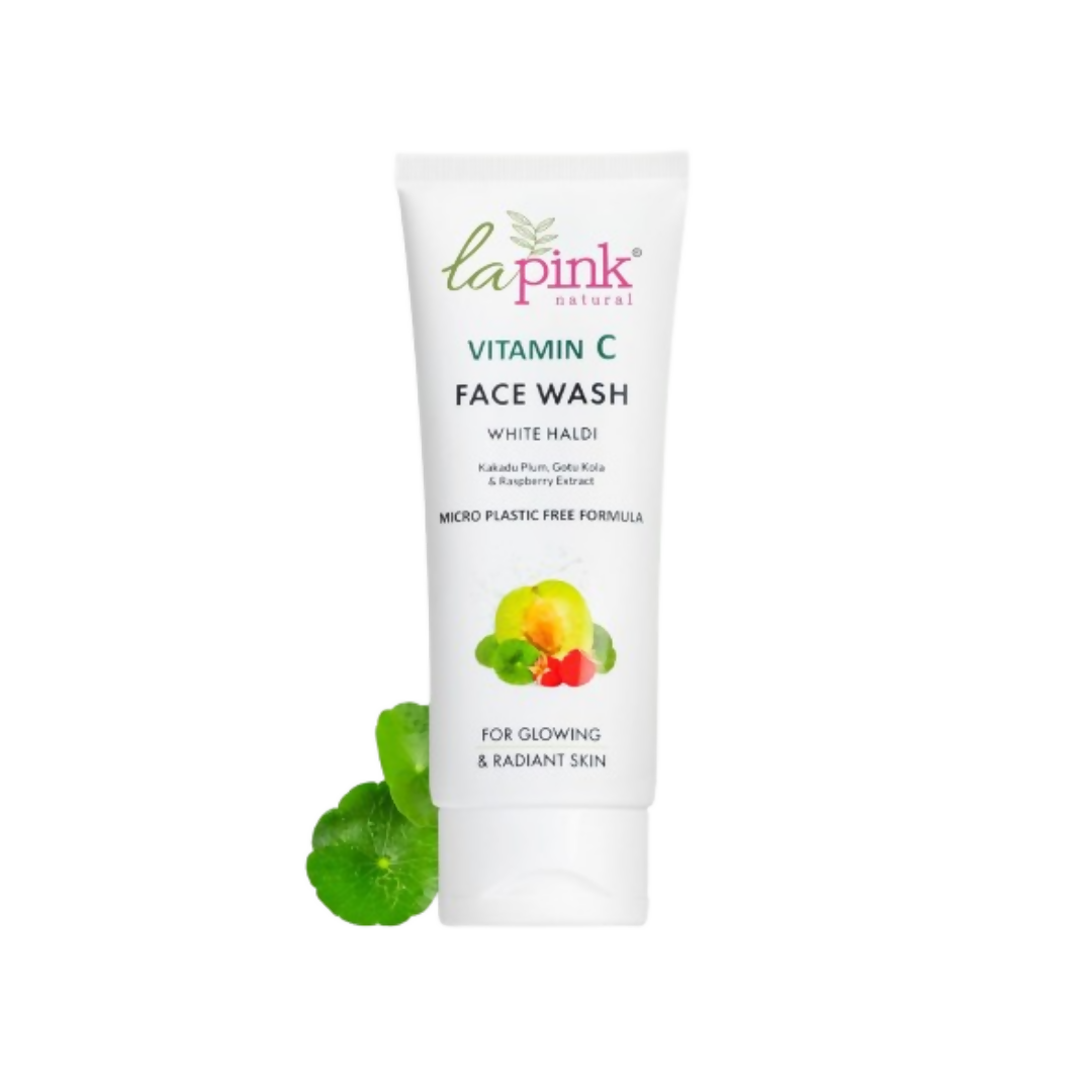 La Pink Vitamin C Face Wash With White Haldi & Gotu Kola | Grocsy