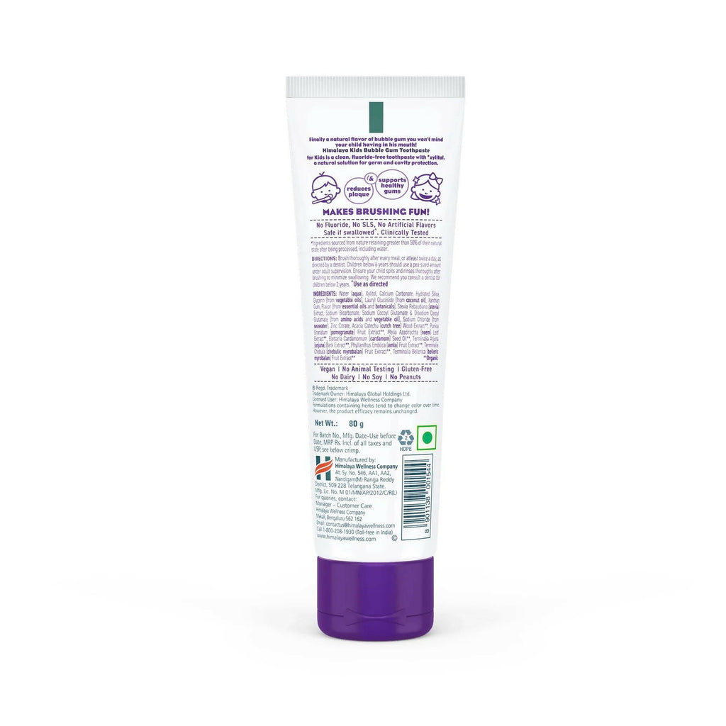 Himalaya Kids Bubble Gum Toothpaste | Grocsy