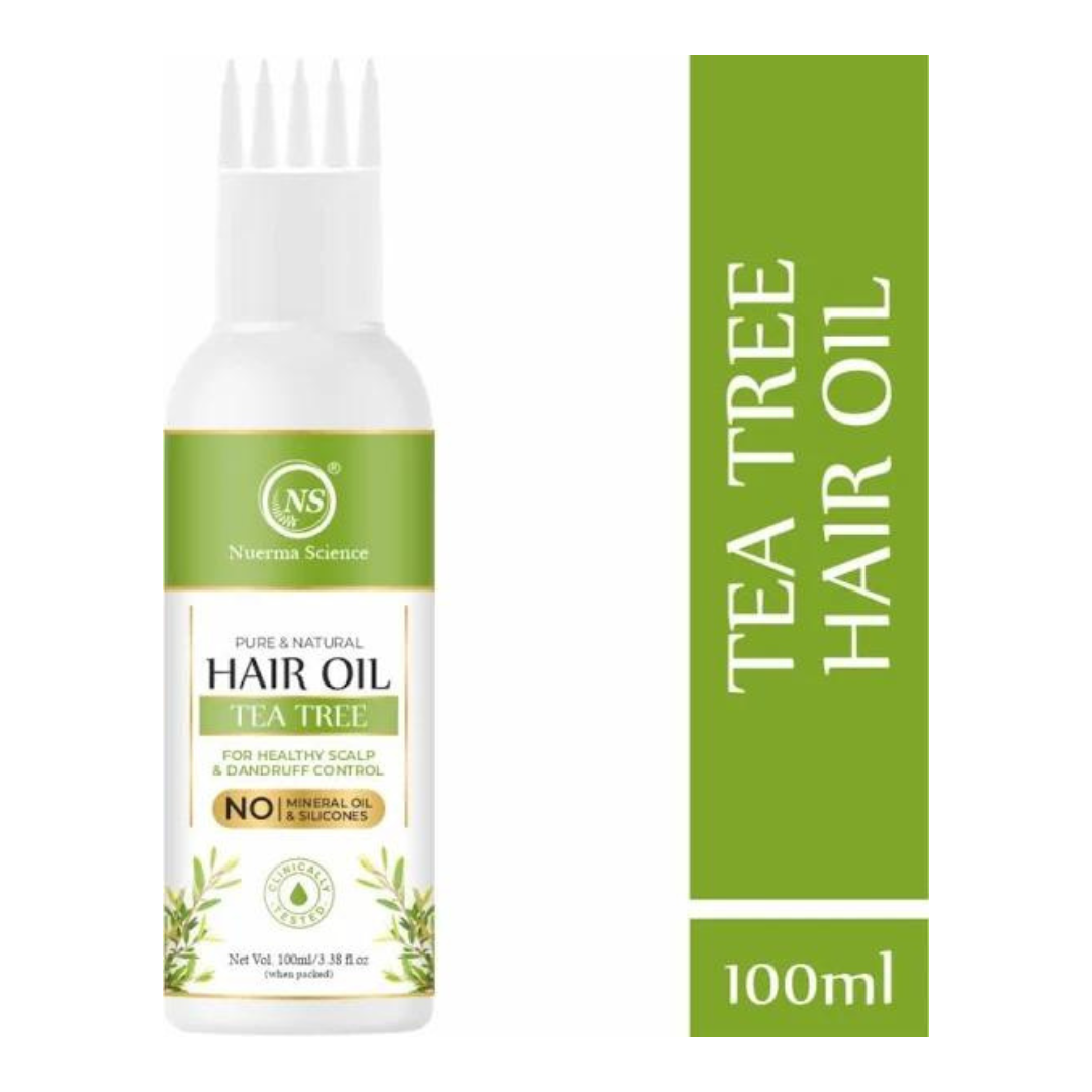 Nuerma Science Tea Tree Hair Oil for Healthy Scalp & Dandruff Control | Grocsy
