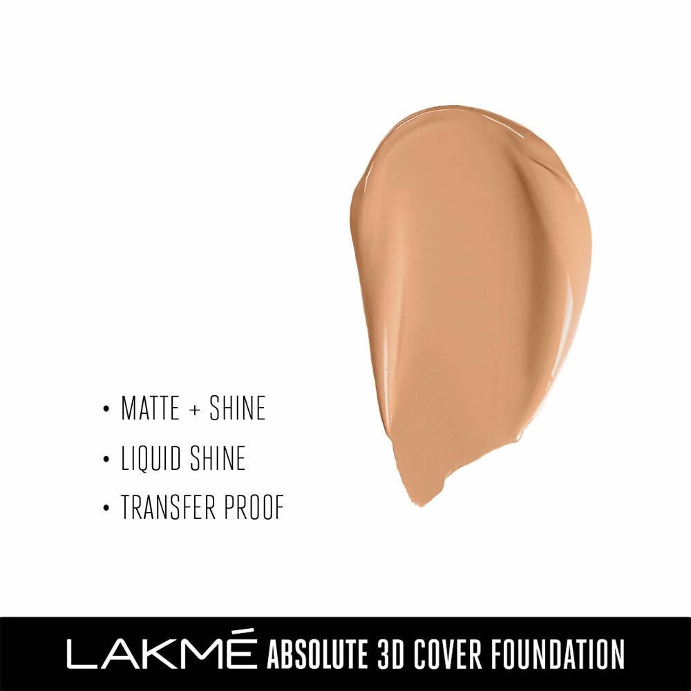 Lakme Absolute 3D Cover Foundation - Cool Cinnamon | Grocsy