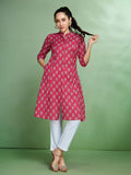 Sangria Printed Pure Cotton Kurta | Grocsy