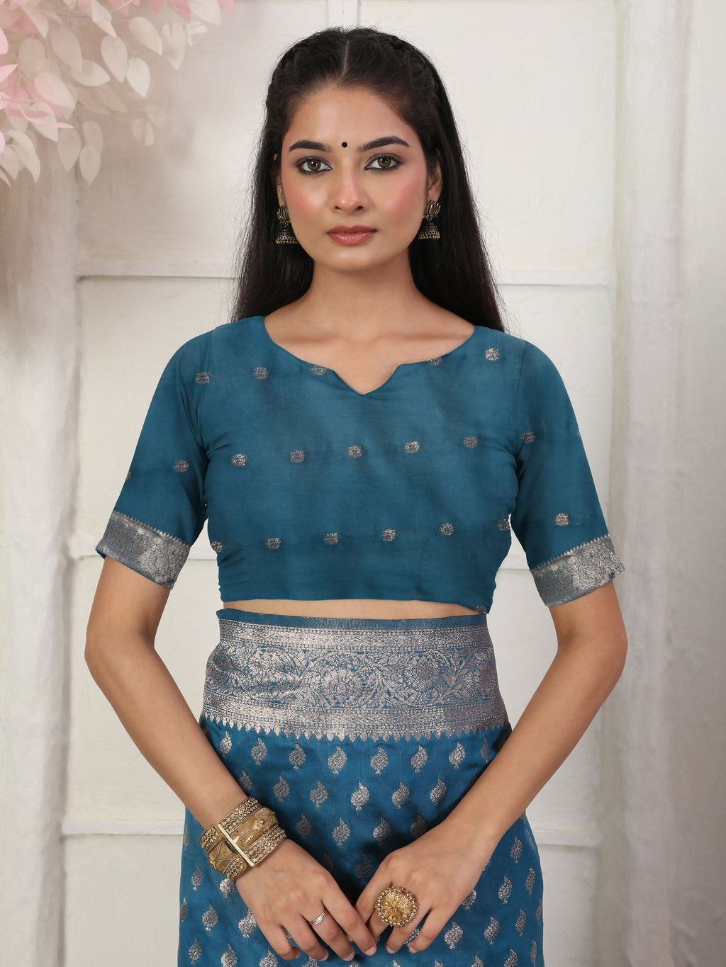 Shree Shyam Fashion Lichi Silk Light Pink Saree | Grocsy