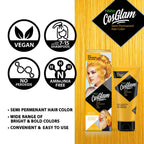 Nisha Cosglam Semi Permanent Hair Color 32 Sunshine Yellow | Grocsy