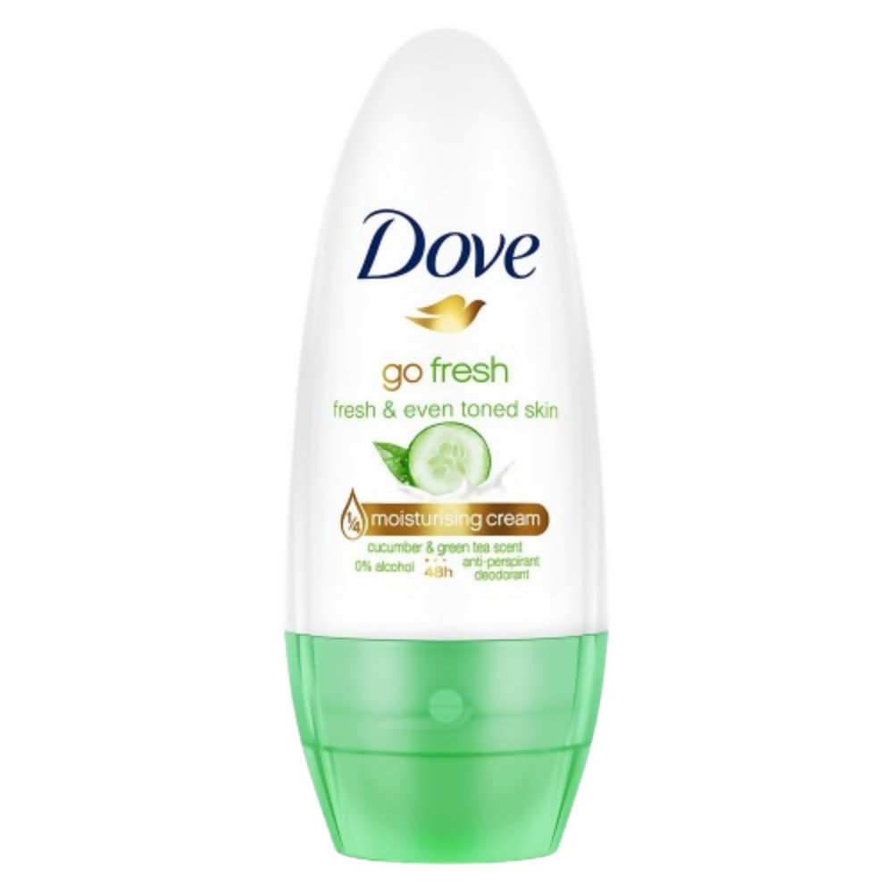 Dove Roll-On Deodorant Cucumber & Green Moisturising Cream | Grocsy