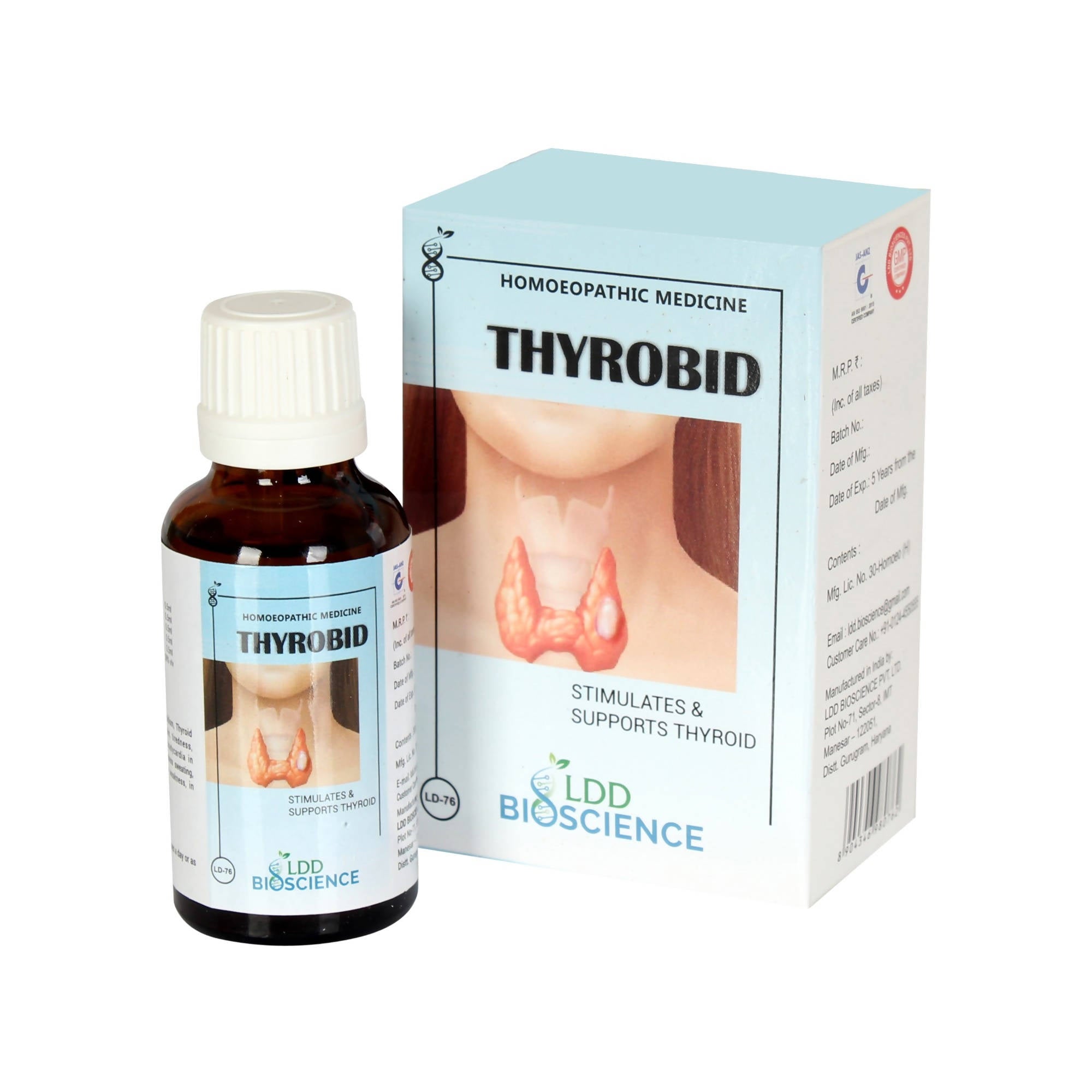 LDD Bioscience Homeopathy Thyrobid Drops | Grocsy